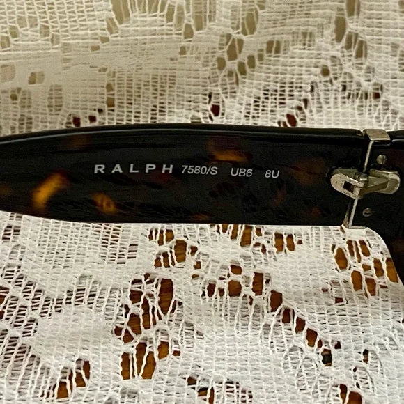 Vintage Ralph Lauren 7580/S Brown Tortoise Sunglasses - Picture 12 of 12